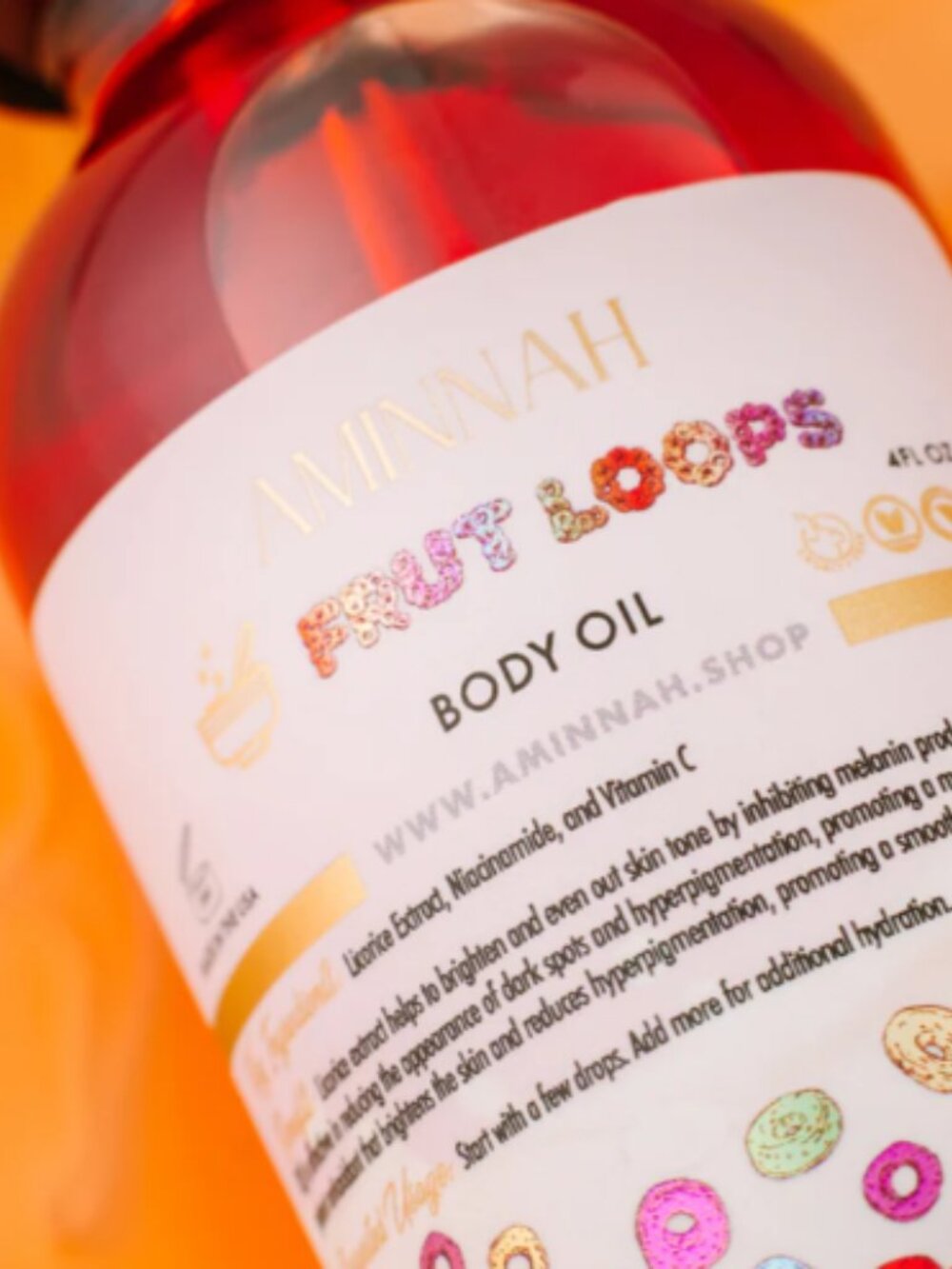 Aminnah Frut Loops Bod Oil